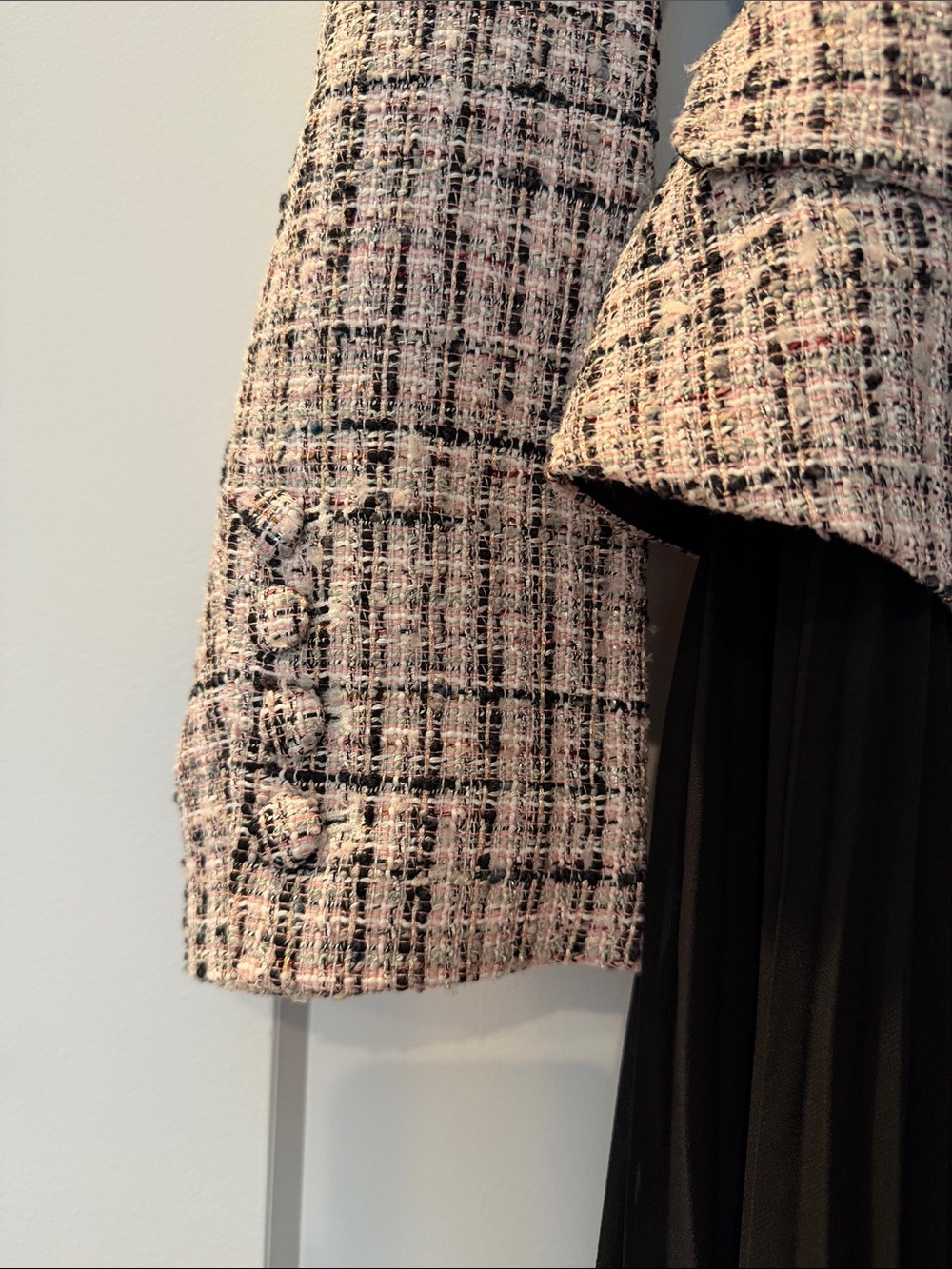 NWT Self-Portrait Pink Boucle Tailored Blazer Dress - Picture 4 of 6